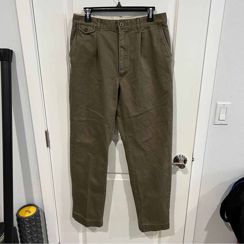 Buck Mason Herringbone Twill Larsen Pants - 32